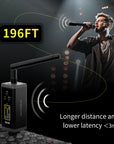 UHF Wireless XLR Transmitter and Receiver with Antenna, 200ft Range, Wireless Microphone Adapter for Dynamic & Condenser Mic, Auto Channel Scanning, Compatible with Audio Mixer, PA System, F20P
