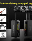 UHF Wireless Guitar System with Antenna,260FT Range,32 Channels,Dual Volume Control,Rechargeable Audio XLR Wireless Guitar Transmitter Receiver for Guitar Bass Electric Instruments, F40