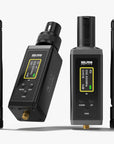 UHF Wireless XLR Transmitter and Receiver with Dual Antennas, 470ft Range, Auto Channel Scanning, Plug-on Wireless Mic Adapter for Audio Mixer, Sound Field Test, Acoustic Measurement, F30